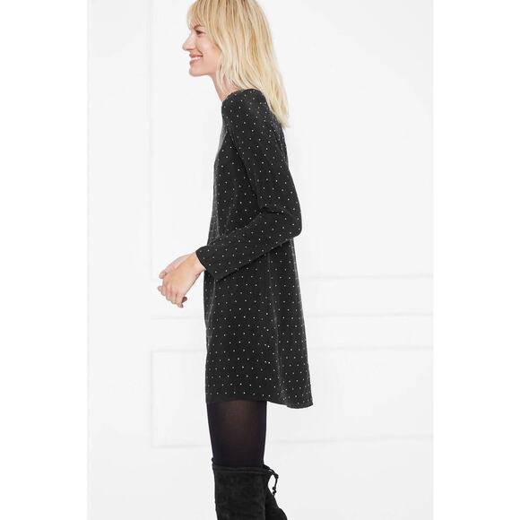 Anine Bing NWT Midnight Rhinestone Studded Long Sleeve Mini Dress Small - Picture 3 of 10